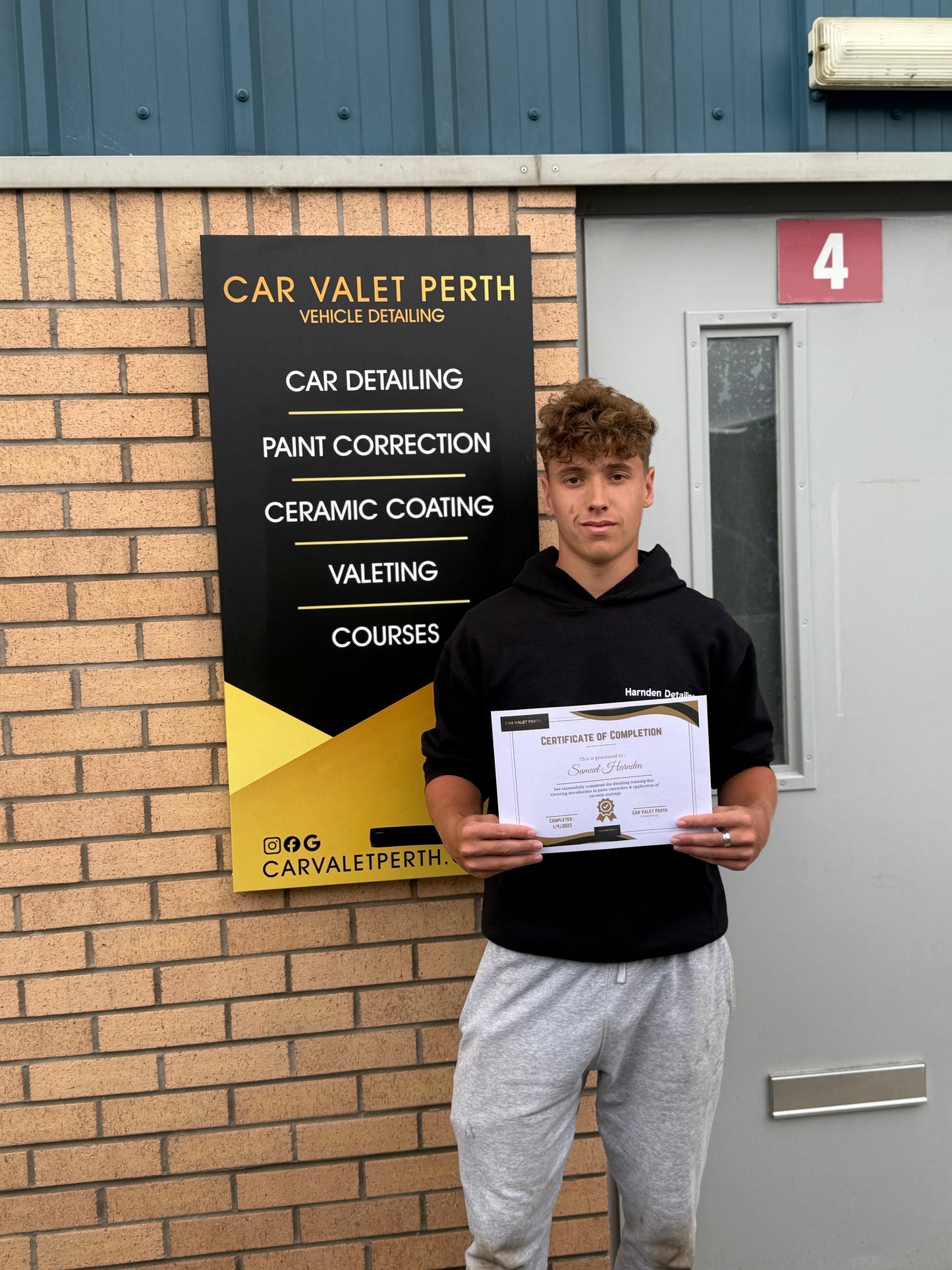 car detailing training Scotland