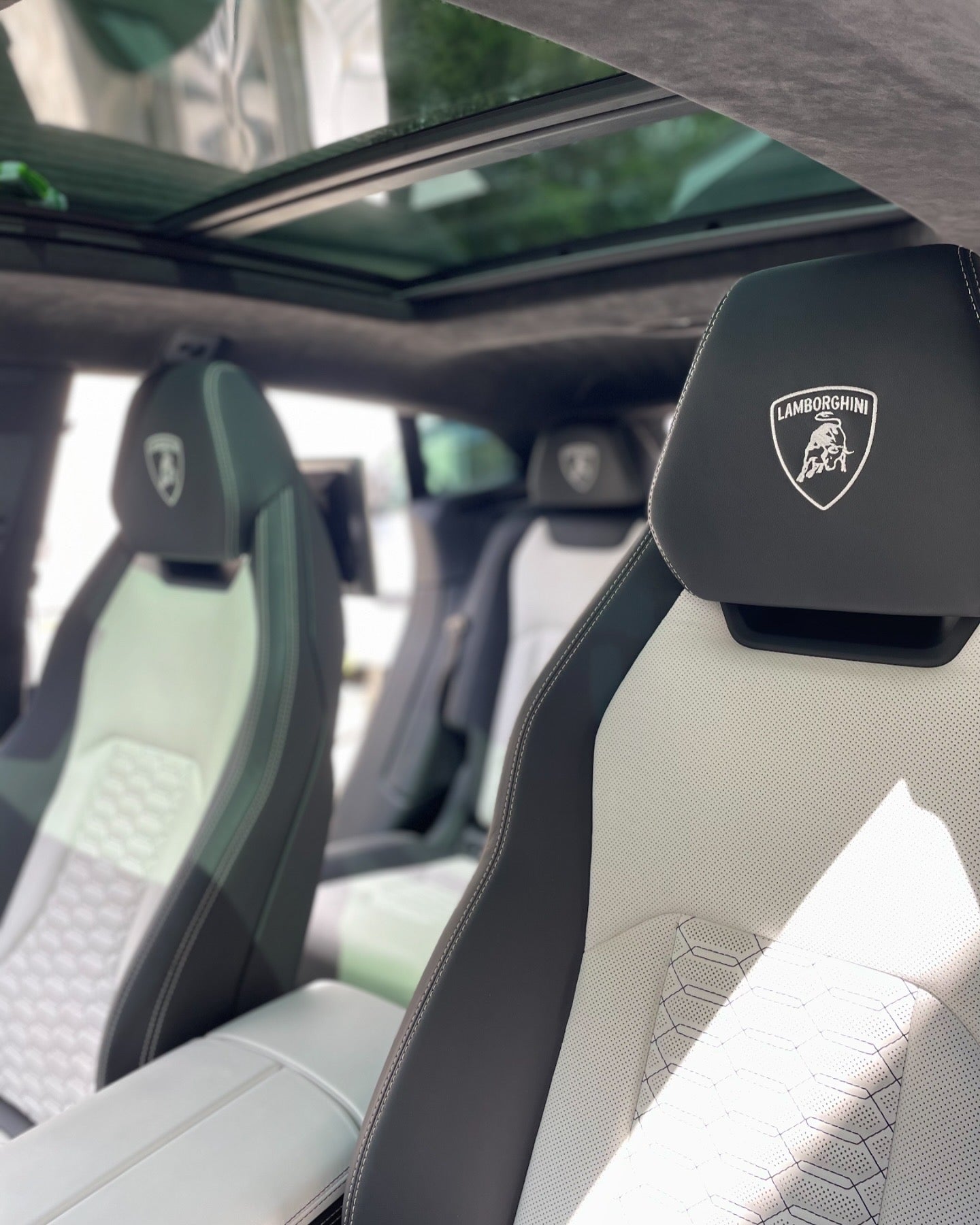 Interior Lamborghini urus deep clean of leather and matte finish
