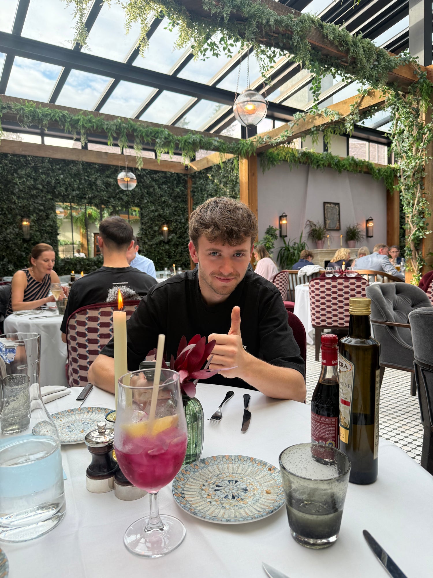 Car Detailing student who achieved their goals set at the training receiving a luxury steak meal at one of Scotland finest restaurants recognising their hard work.