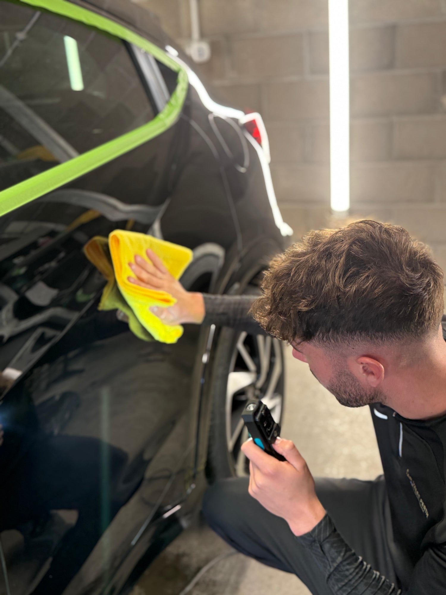 two stage paint correction in Perth Scotland tom remove swirls, scotches and oxidation from the paint of the car.