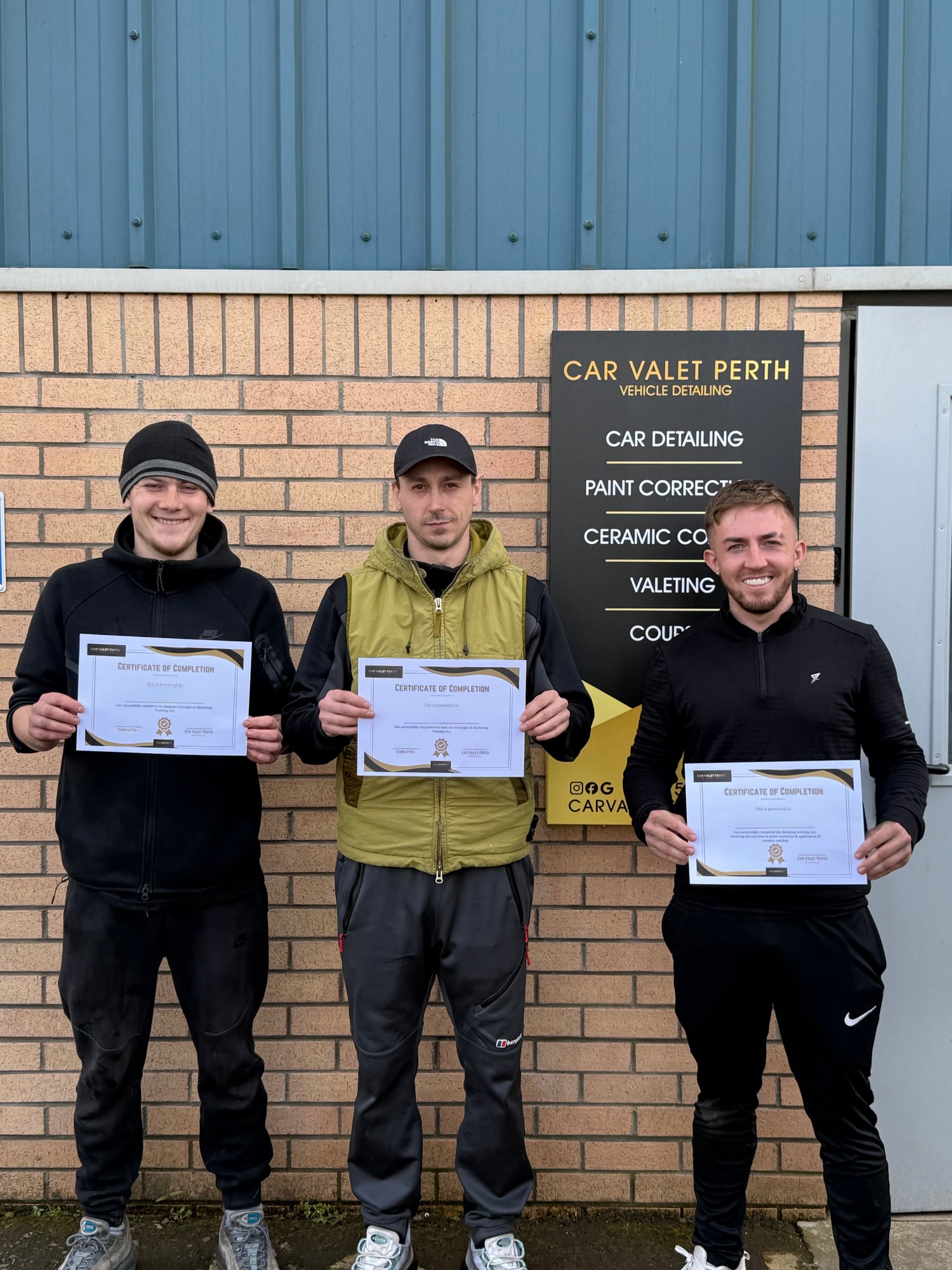 a businesses team members joined our course to level up their processes for their car wash in Edinburgh 