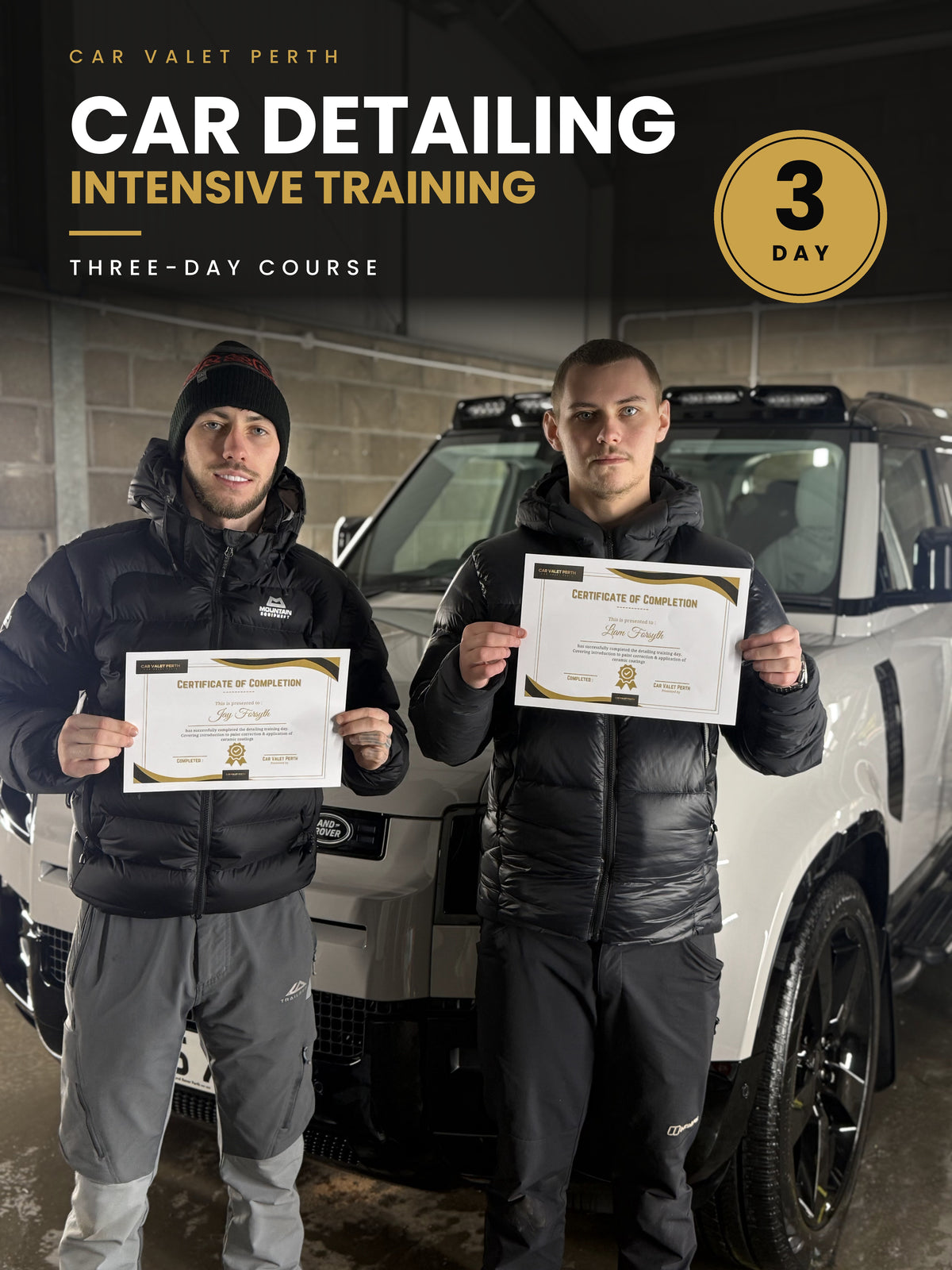 A 3-Day Course | Interior & Exterior Deep Cleaning | Paint Correction & Ceramic Coatings | Business Growth- Premium Car Detailing Training in Scotland