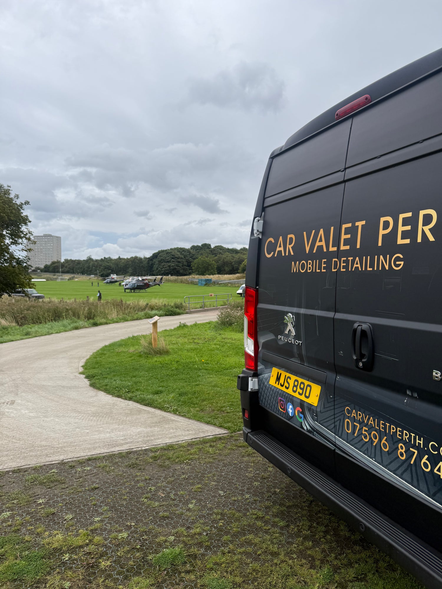 Professional multi vehicle detailing and preparation for events and luxury car tours in Scotland.